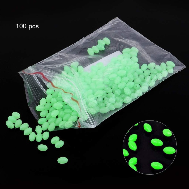 100pcs/lot Oval Night Luminous - Fishing Lure Making Kit 评论和价格