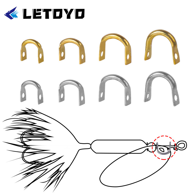 LETOYO 100pcs Folded Clevises  - Fishing Lure Spoon 评论和价格