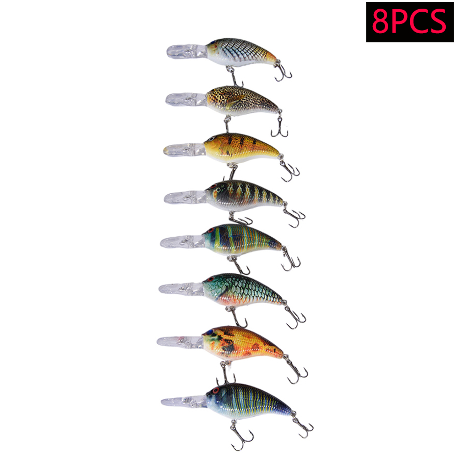 8pcs Jerkbait Minnow ABS Hard  - Fishing Lure Jerkbait 评论和价格