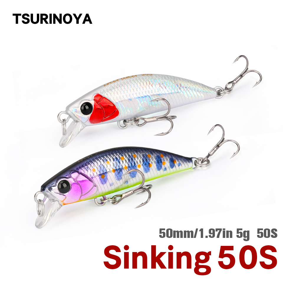 TSURINOYA 50S NEW COLOR 5cm 5g - Fishing Lure Jerkbait 评论和价格