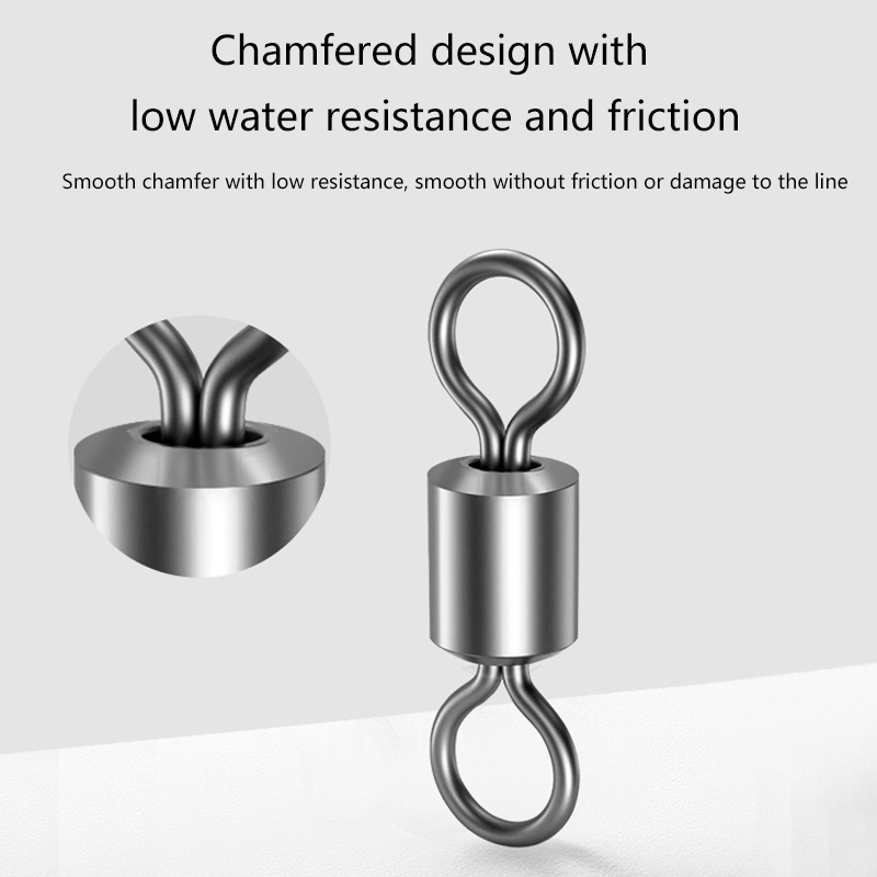 ★▲100Pcs Fishing Swivels Stain - Fishing Lure Making Kit 评论和价格