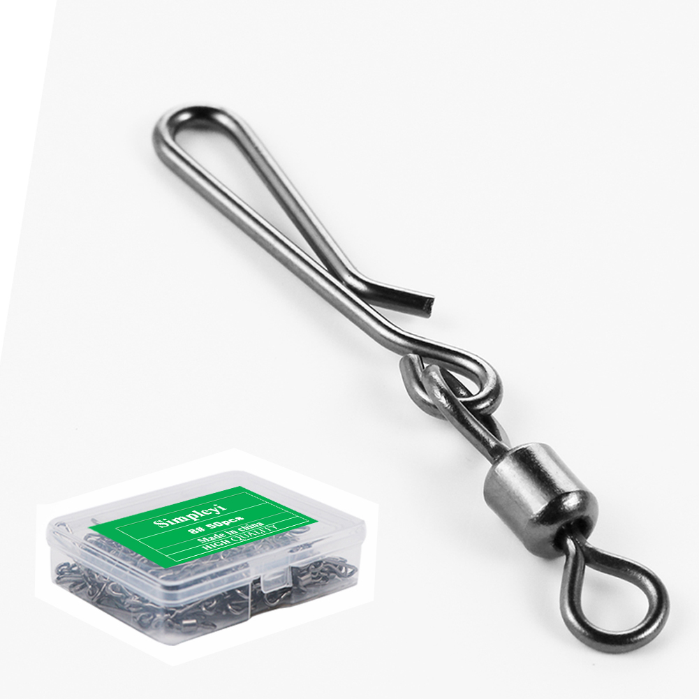 50pcs Box Rolling Swivel With  - Fishing Lure Box 评论和价格